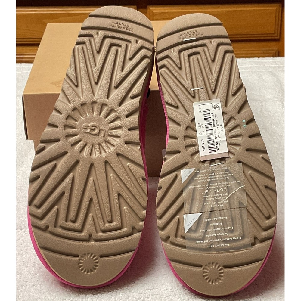NIB 100% Authentic UGG Classic Ultra Mini Wmns Ankle Boots US 7 EU 38 Hot Pink - Picture 7 of 12